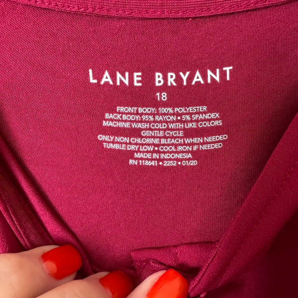 PRETTY RICH BERRY COLOR CAMI PLUS SIZE: 18 #W - Picture 5 of 5